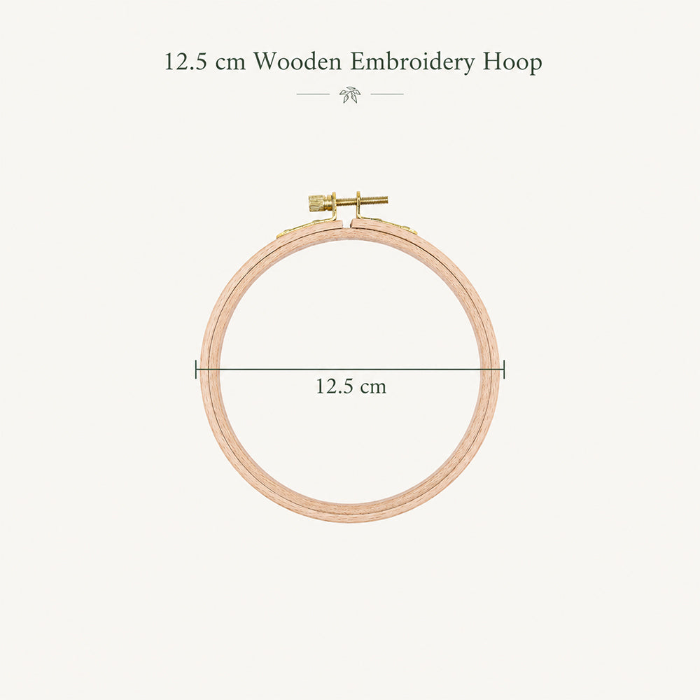 12.5cm wooden embroidery hoop