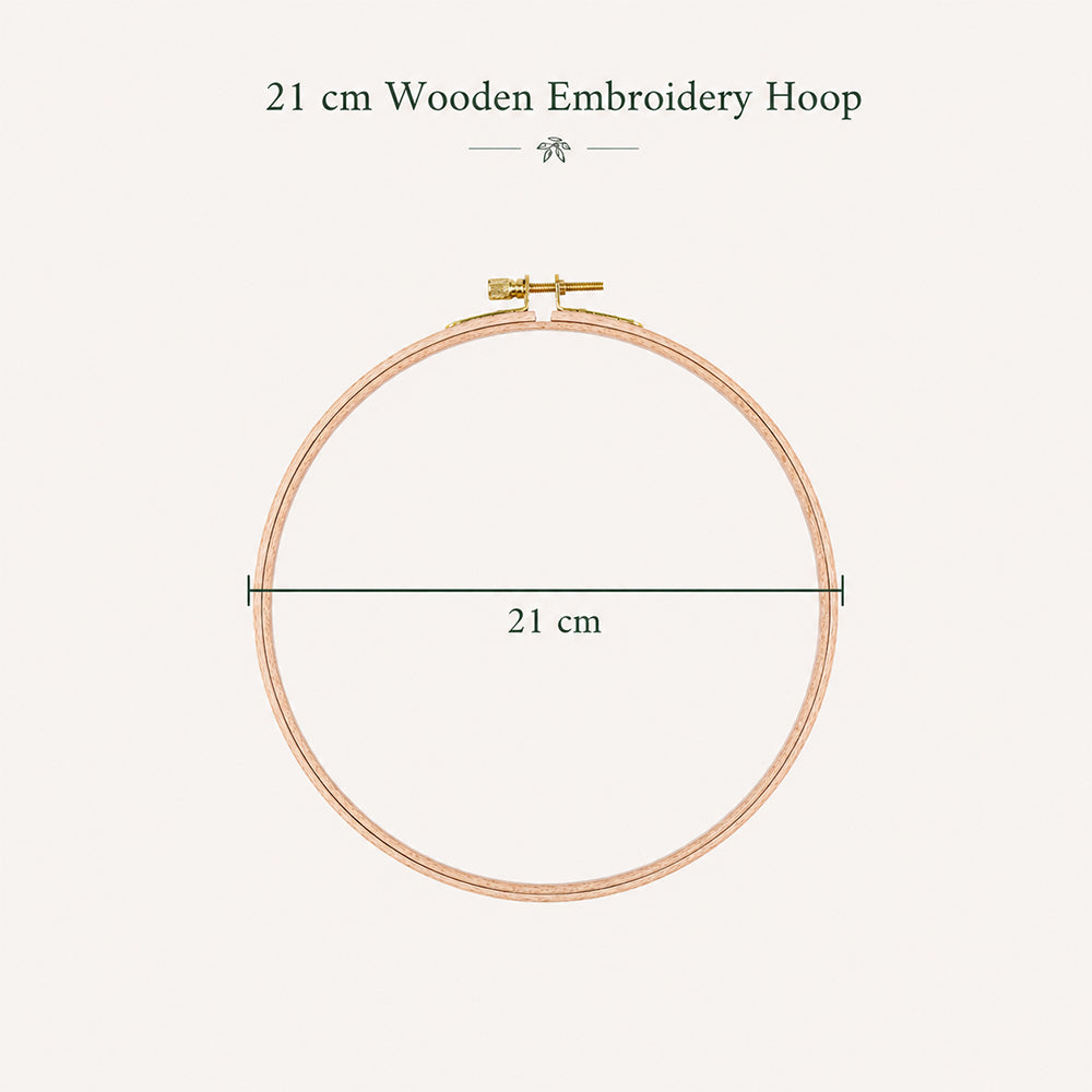 21cm wooden embroidery hoop