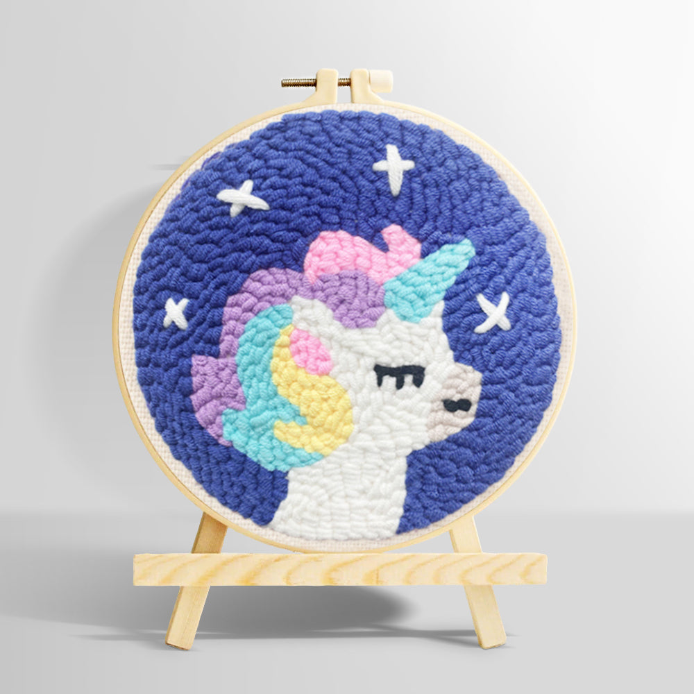 Baby unicorn punch needle kit for beginners