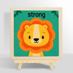 Be strong little lion punch needle kit for beginners