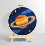 Celestial saturn punch needle kit for beginners