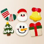 Classic christmas decorations punch needle coaster kit finished handmade coasters