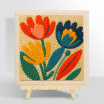 Colourful tulips punch needle kit for beginners