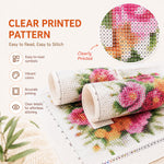 Clear printed cross stitch canvas with easy-to-read symbols and patterns