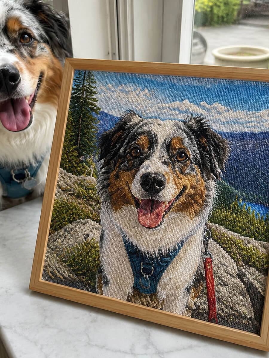 Custom Cross Stitch Kit Customer Photo