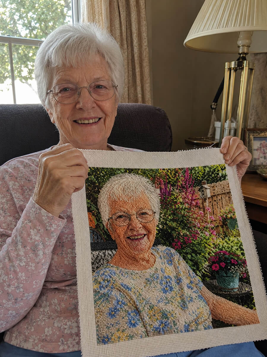 Custom Cross Stitch Kit Customer Photo