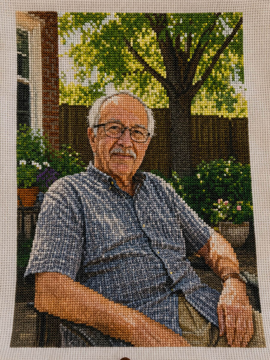 Custom Cross Stitch Kit Customer Photo