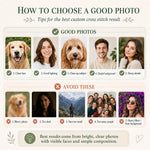 Photo guide for creating the best custom cross stitch kit results