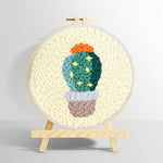 Cute starry cactus punch needle kit for beginners