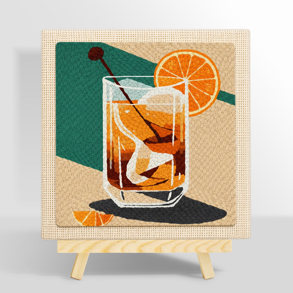 Dark spirit cocktail punch needle kit for beginners