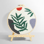 Fern leaf punch needle kit for beginners