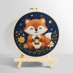 Fox at night punch needle kit for beginners