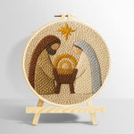 Holy night nativity punch needle kit for beginners