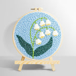 Lily of the valley punch needle kit for beginners