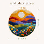20cm round needle felting kit size guide