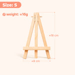 Small wooden easel accessory for punch needle kits
