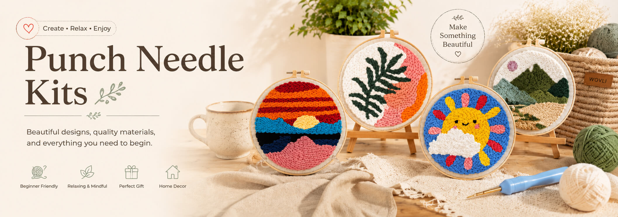 Punch Needle Kits Banner
