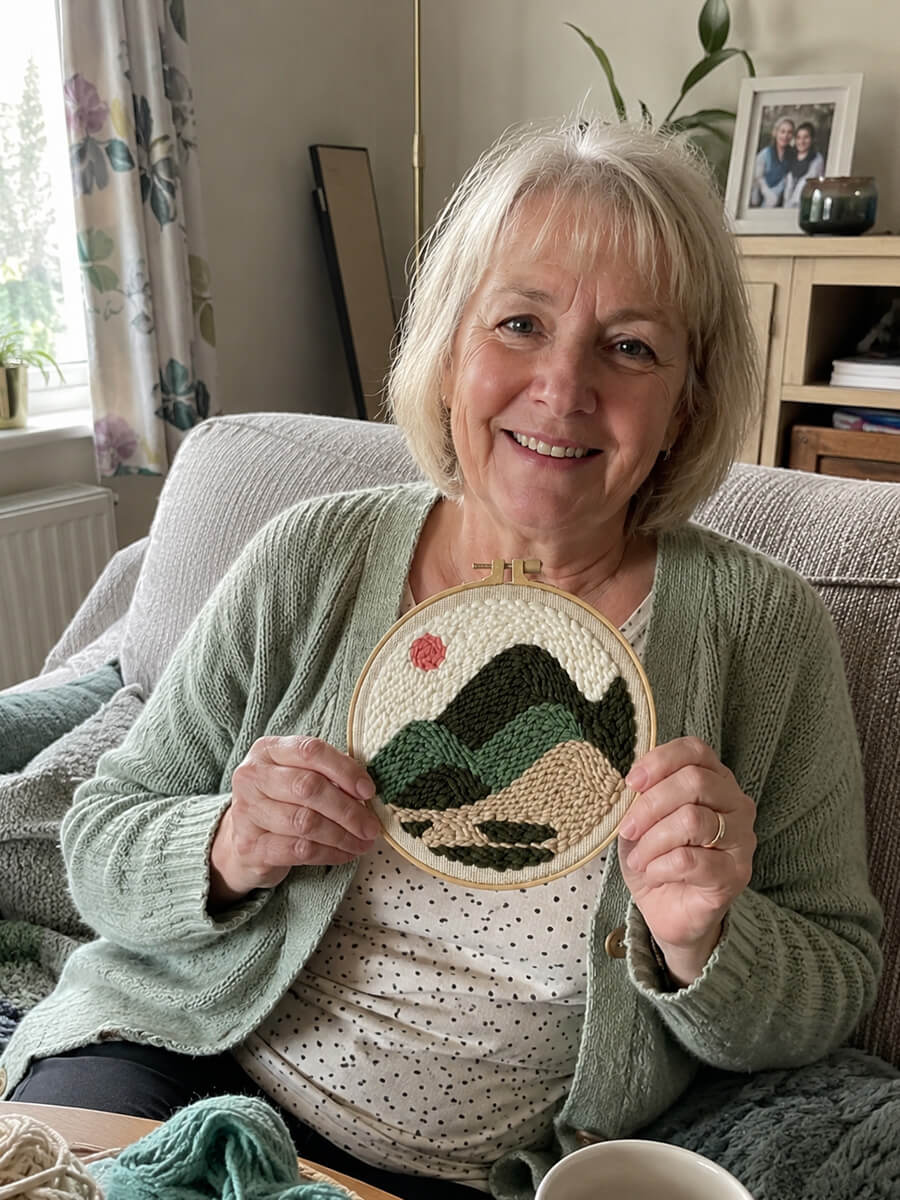 Round Punch Needle Kit Customer Photo