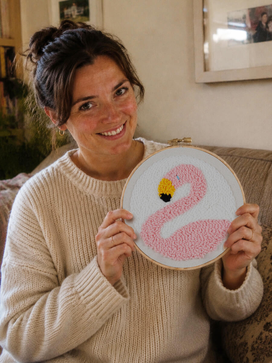 Round Punch Needle Kit Customer Photo