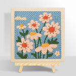Soft daisies punch needle kit for beginners