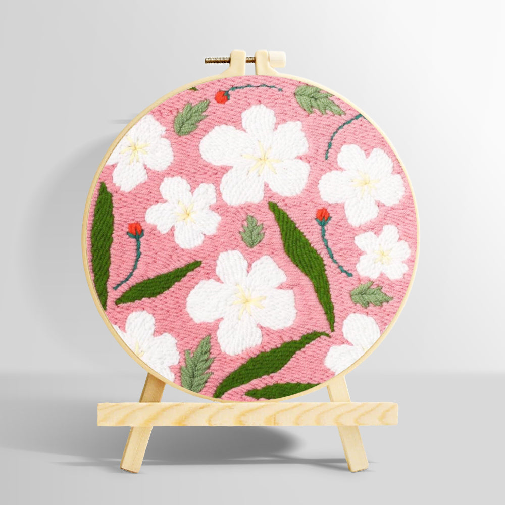 Spring blossom punch needle kit for beginners