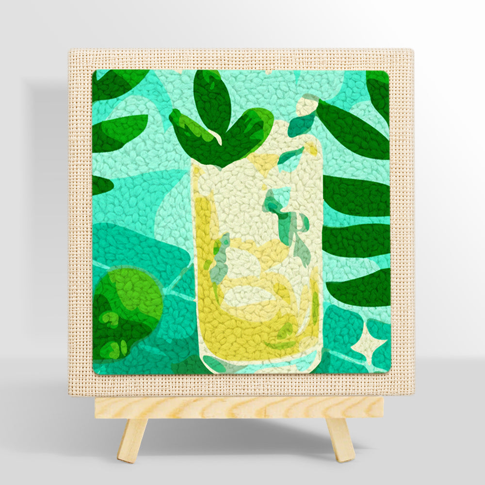 Tropical refreshing cocktail punch needle kit for beginners