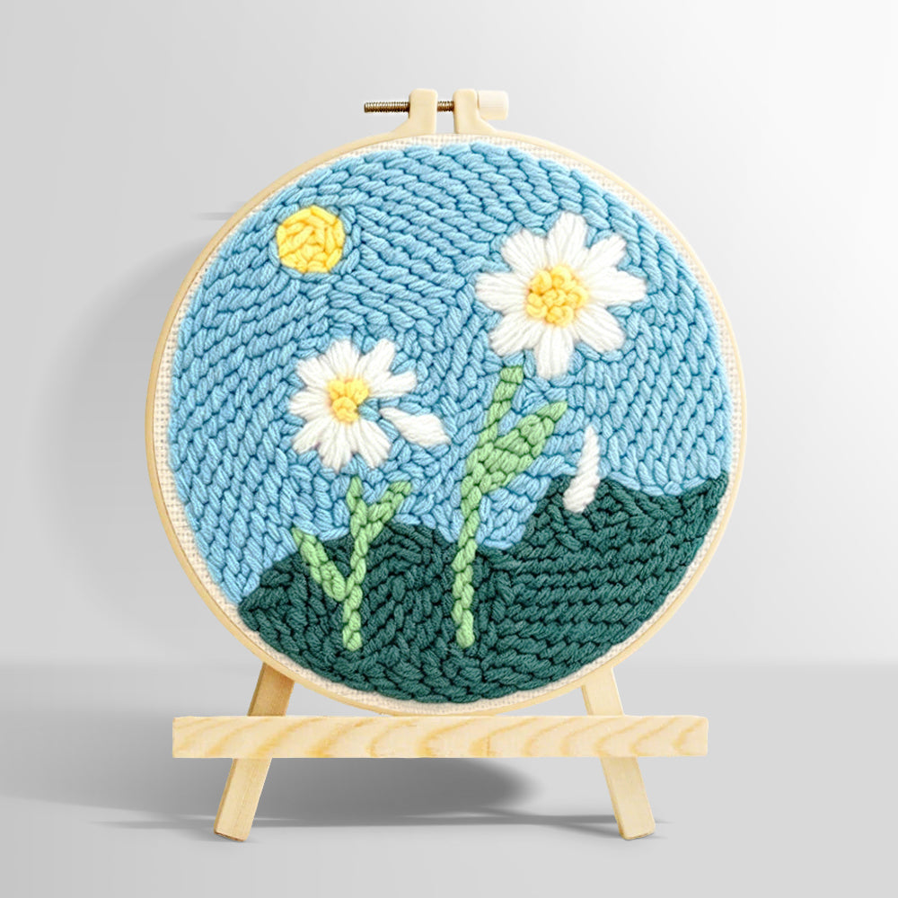 Two pure daisies punch needle kit for beginners